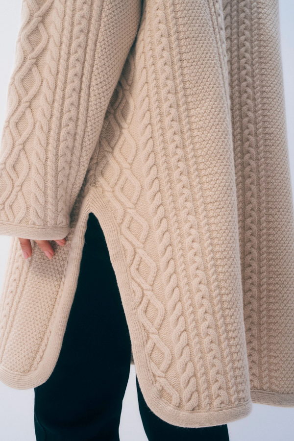 Merino Luxe Cable Coat