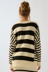 Textured Contrast Sweater