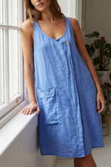 Linen Dress w/Pockets