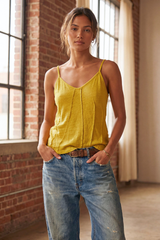 Linen Seamed Tank