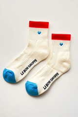 Embroidered Color Block Girlfriend Socks