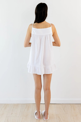 Elsa White Cotton Nightgown