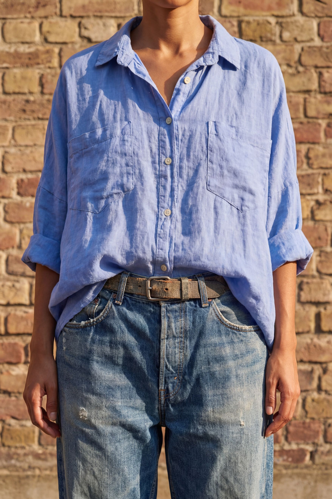 Two Pocket Linen Shirt