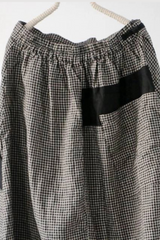 Split-Joint Cropped Linen Pants