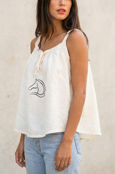 Linen Flowy Tanks