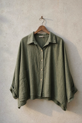 One Pocket Linen Top