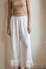 Eyelet Embroidery Trousers