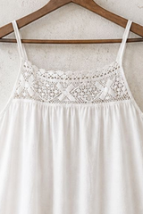 Jenn White Cotton Nightgown