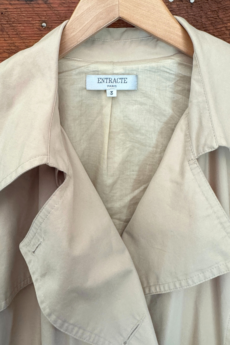Vintage Entracte Paris Trench Coat