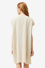 Gauze Gingham Relaxed Dress