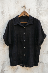 Pleated Linen Shirt