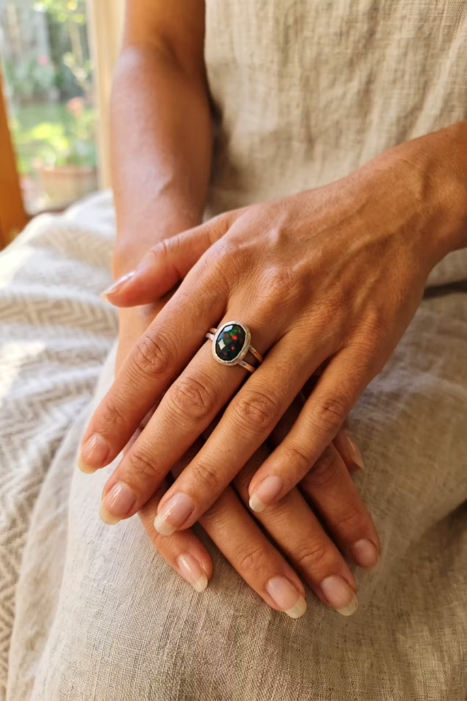 Opal Sunset Ring
