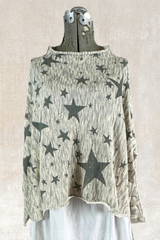 Mock Neck Crop Sweater