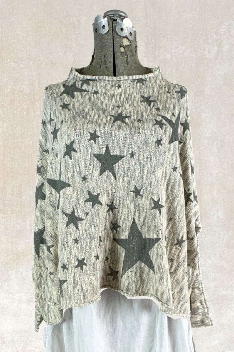 Mock Neck Crop Sweater