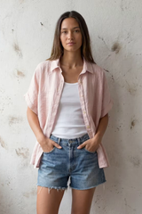 Pleated Linen Shirt