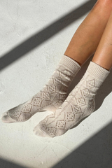 Modal Eyelet Socks