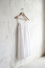 Jenn White Cotton Nightgown