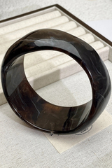 Vintage Irregular Acetate Wide Cuff Bracelet