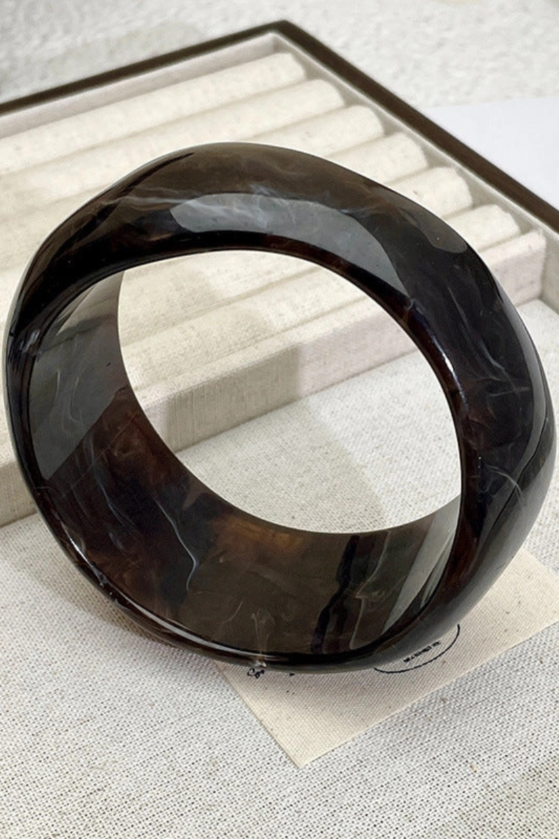 Vintage Irregular Acetate Wide Cuff Bracelet