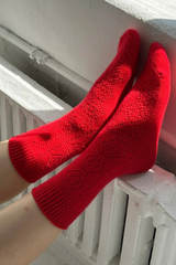 Cashmere Pointelle Socks