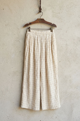 Check Print Gauze Pants