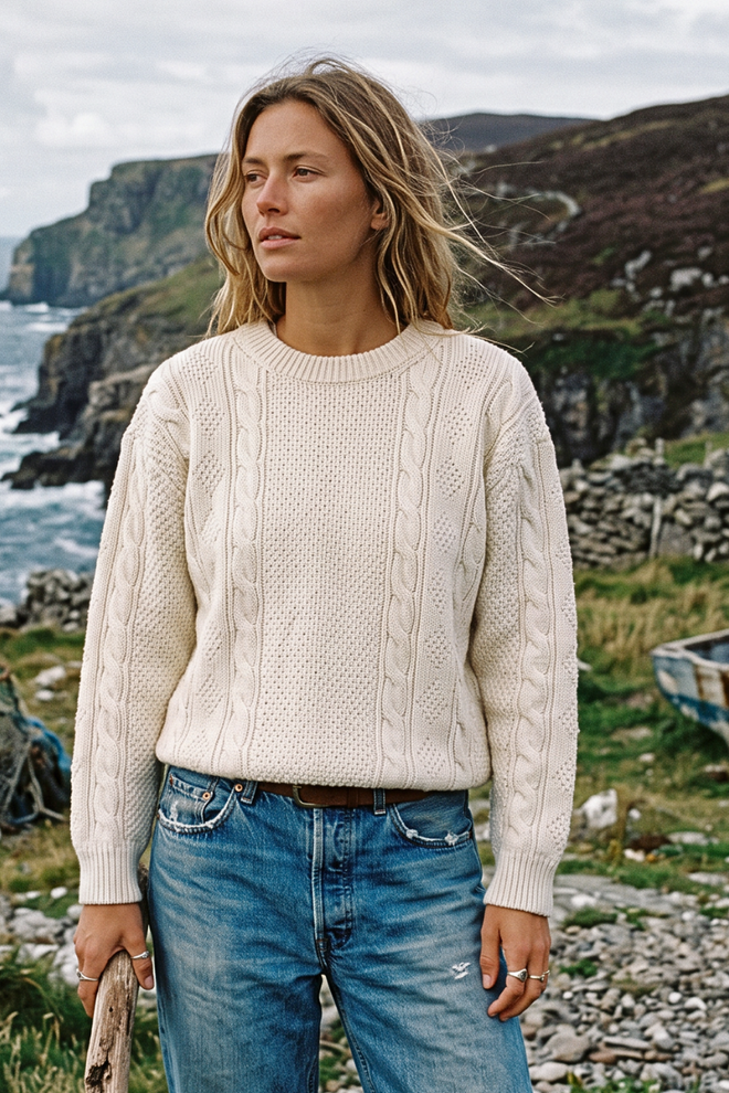 Cotton Fisherman Sweater