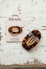 Recycled Plastic Small Flat Cloud Clip - Tort