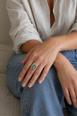 Dreamy Agate Ring
