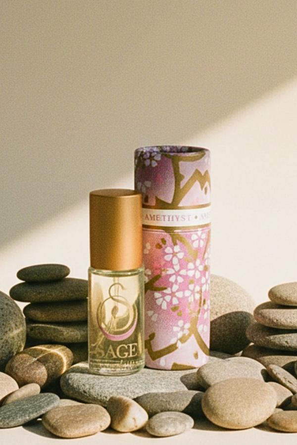Amethyst Gemstone Roll-On Perfume Oil 1/8 oz