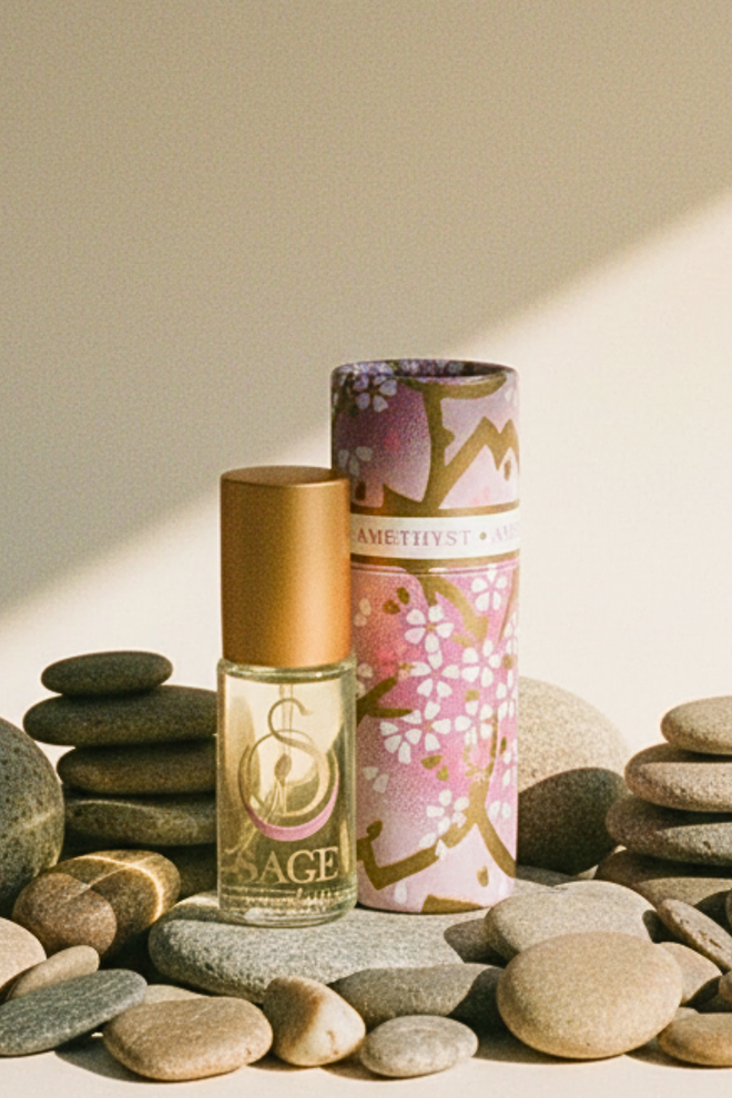 Amethyst Gemstone Roll-On Perfume Oil 1/8 oz