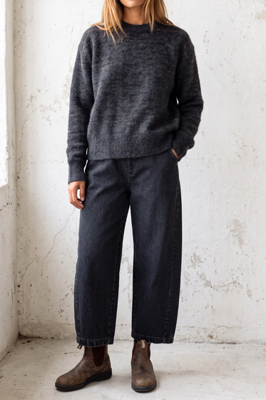 Cecile Crew Neck Mohair Sweater