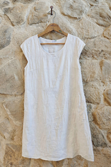 Embroidered Linen Dress