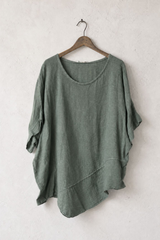 Linen Drape Top