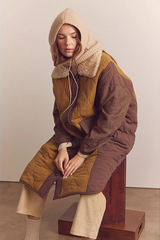 Patch Quilted Coat
