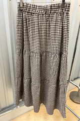 Gingham Tiered Skirt