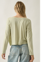 Vintage Roses Mineral-Washed Long-Sleeve