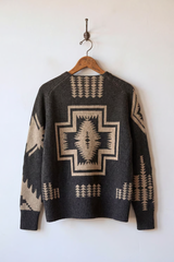 Oversized Graphic Cardigan