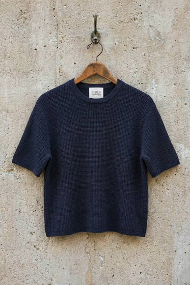 Cashmere Waffle Mesh Tee