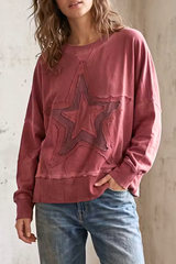 Cotton Terry Star Sweatshirt