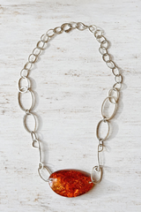 Amber Eye Necklace