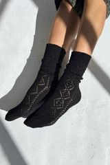 Modal Eyelet Socks