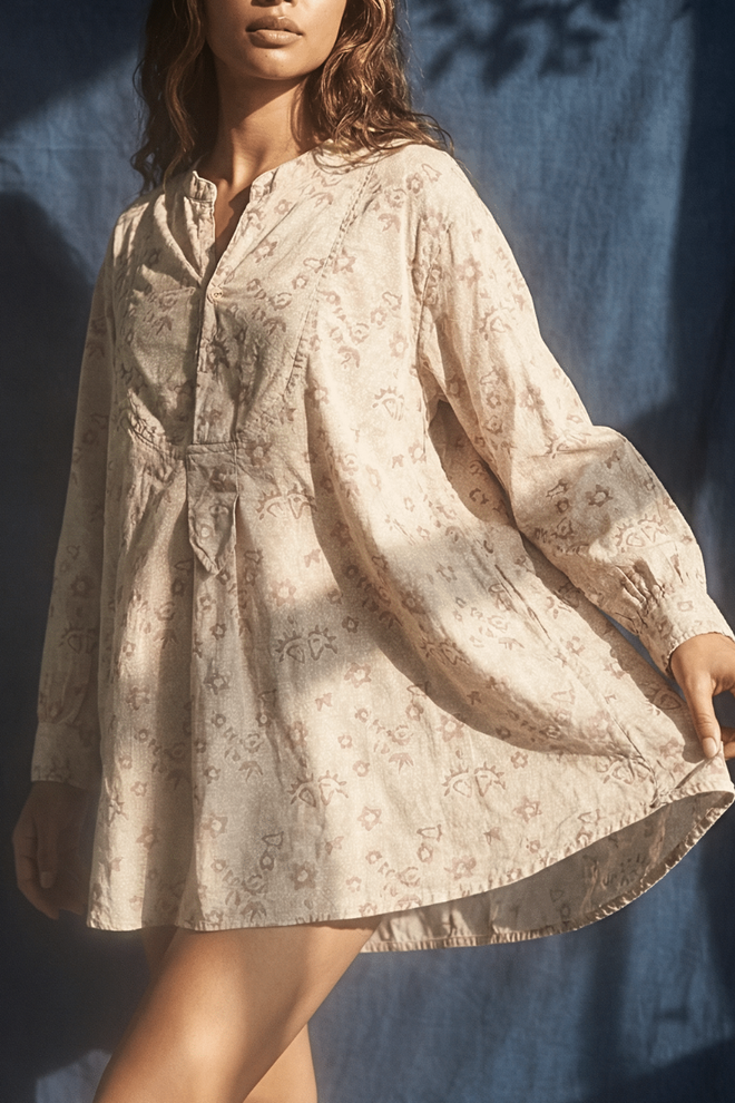 Hand Block Print Ines Shirt