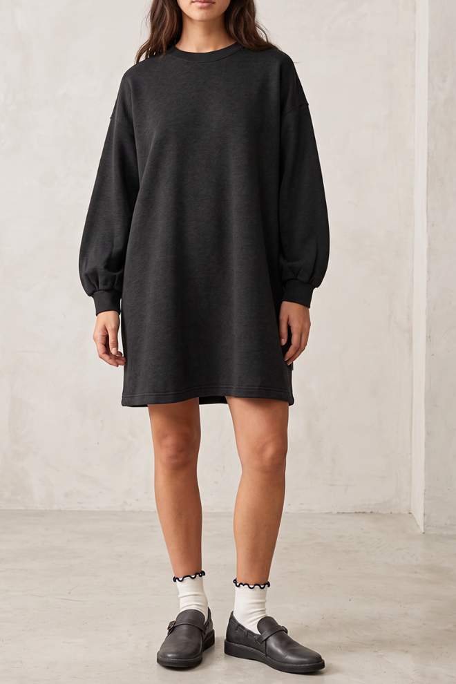 French Terry Swing Dress