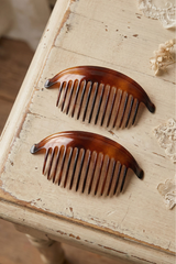 French Tortoise Large 13 Teeth Hair Comb