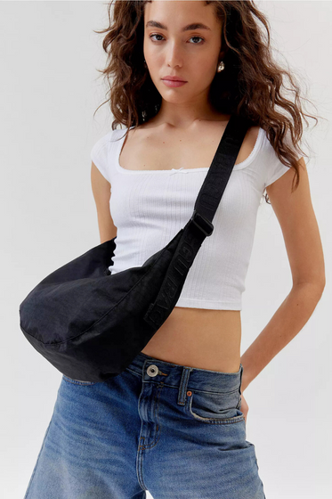Medium Nylon Crescent Bag