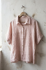 Pleated Linen Shirt
