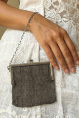 Antique Silver Mesh Evening Bag Circa 1910s–1920s