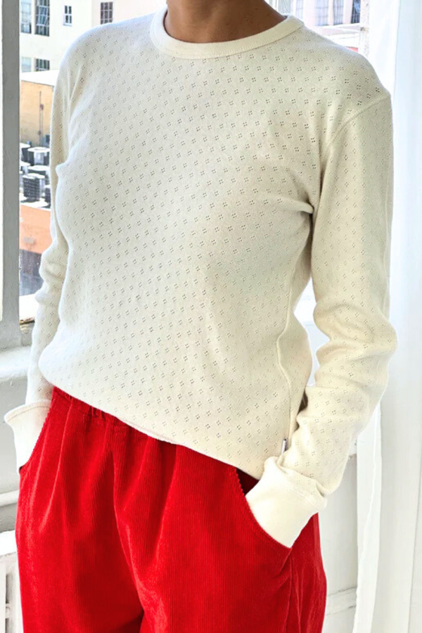 Pointelle Fundamental Tee