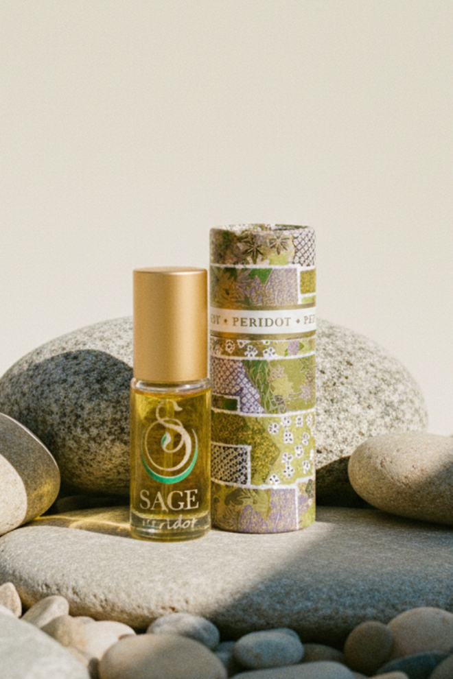 Peridot Gemstone Perfume Oil - 1/8 oz Roll-On