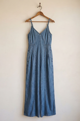Chambray Fabric Jumpsuit
